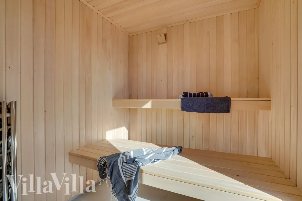 Außensauna am Ferienhaus auf Römö