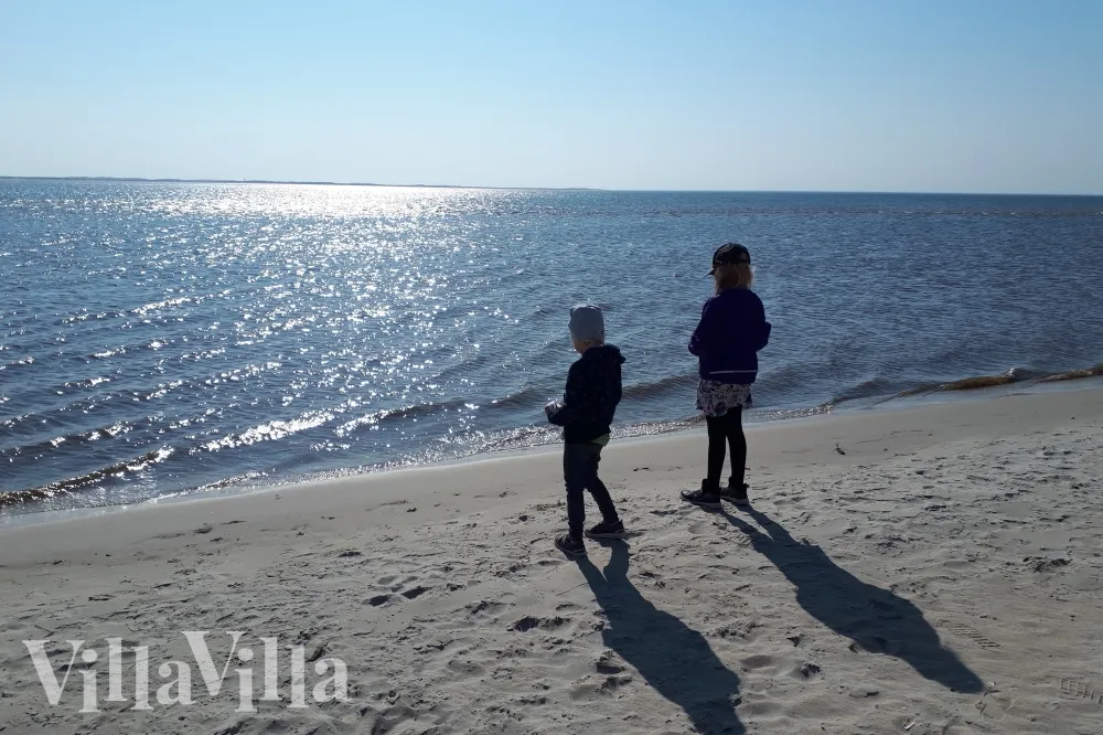 Breiter Sandstrand auf Römö, Dänemark